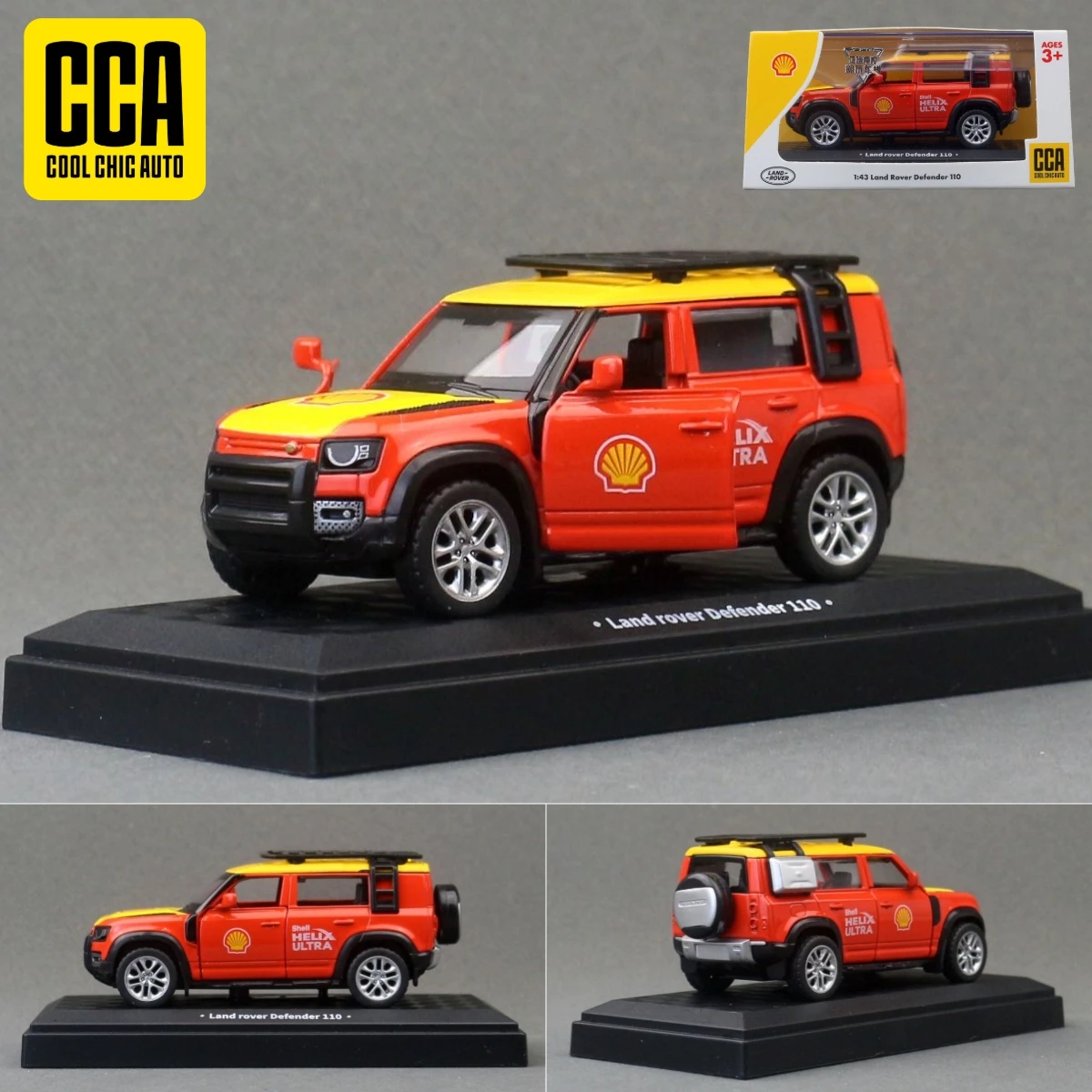 

1/43 Land Rover Defender 110 Toy Car Model CCA Diecast Alloy Sport SUV Miniature Free Wheels Pull Back Collection Gift Boys