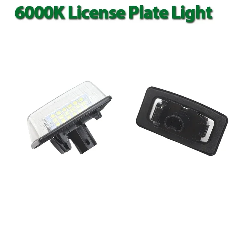 2x LED trasero SMD lámpara de placa de matrícula 6000K para Toyota Alphard Wish Noah Voxy Estima Caldina Corolla Crown Majesta Previa