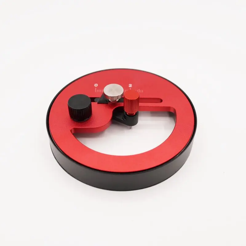 Aluminum Alloy Stepless Circular Cutter - Manual Rotary Cutter for Precision Paper, Sandpaper & Masking Tape (1-25mm Radius)
