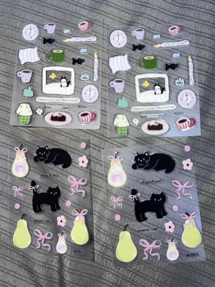 

INS Style 3D Jelly Texture Stickers Portable Decor for Electronic Devices Handmade Art