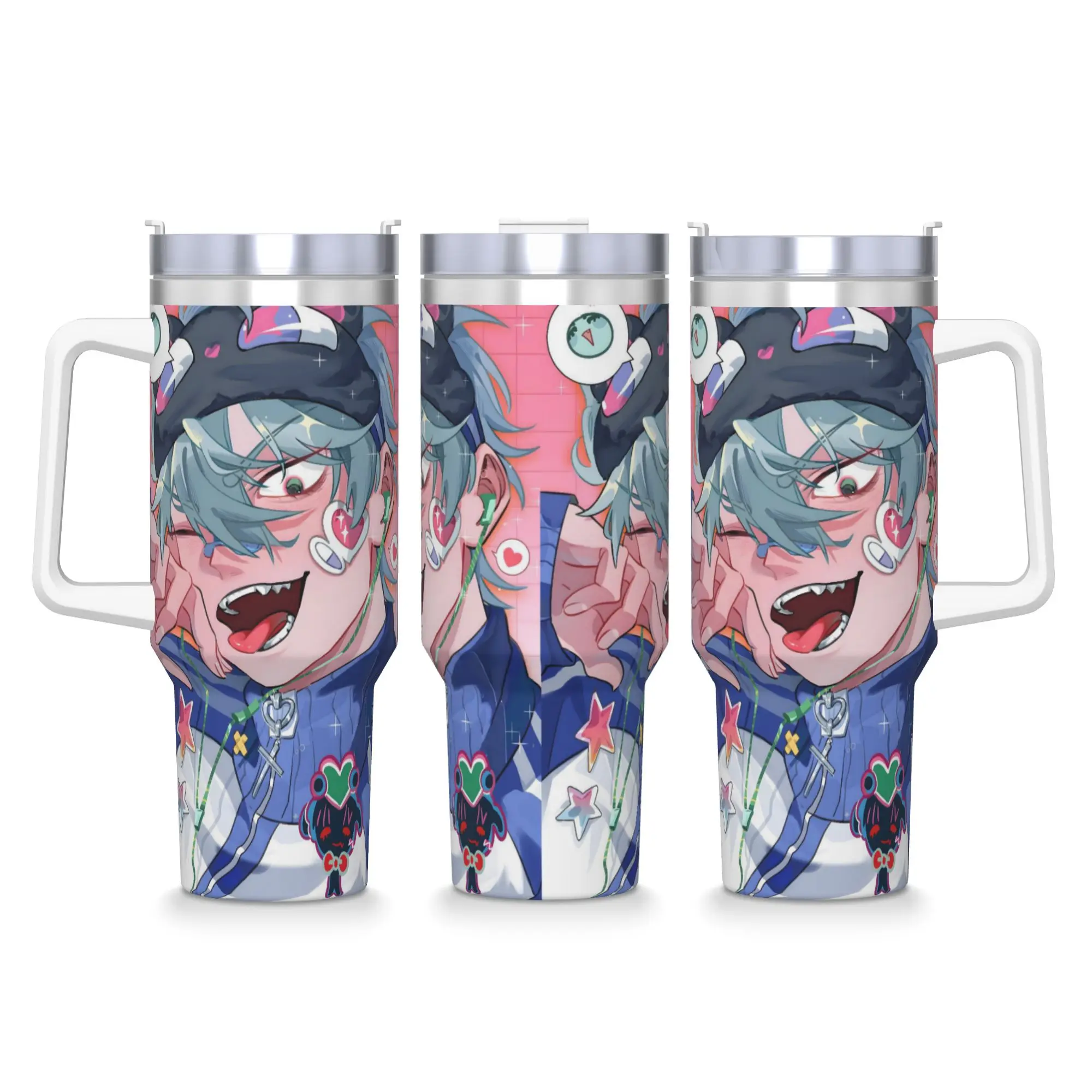 40OZ Stainless Steel Tumbler Aliens Stages Anime Coffee Mug  Insulated Cold and Hot Mugs Cup Travelist Water Bottle
