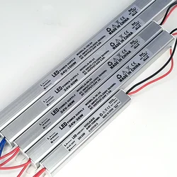 12V 24V LED Ultrathin Power Suppl 18W 24W 36W 48W 60W 72W 80W 100W AC 220V LED Driver LED Strip Adapter Light Box Transformer
