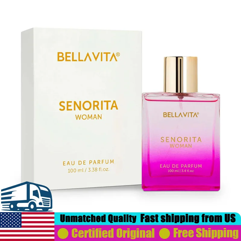 

BellaVita Senorita Woman EDP Spray 3.4 Ounce Premium Arabian Perfumes 100 ML Lasting Floral Fruity Pheromones Perfume for Women