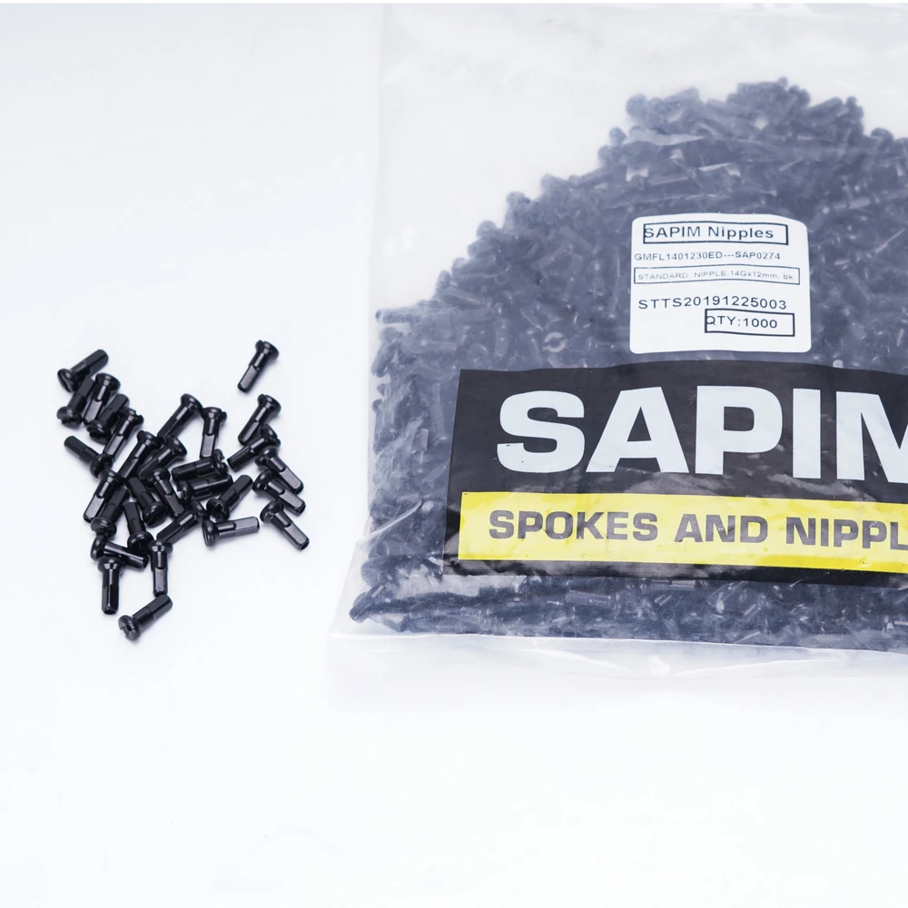 Sapim Standard Messing Biack Speichen Nippel Fahrrad Speichen Nippel 14g 2,0x12mm