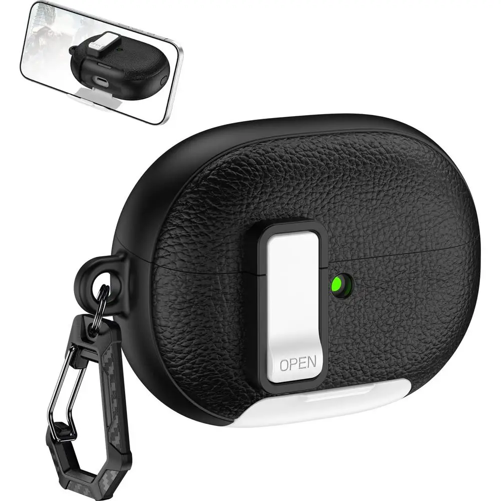 Kratzfeste Kopfhörerhülle für Huawei FreeBuds Pro 5, stoßfeste, staubdichte Kopfhörerabdeckung mit Verschluss, PC, TPU-Softshell – Detail 8