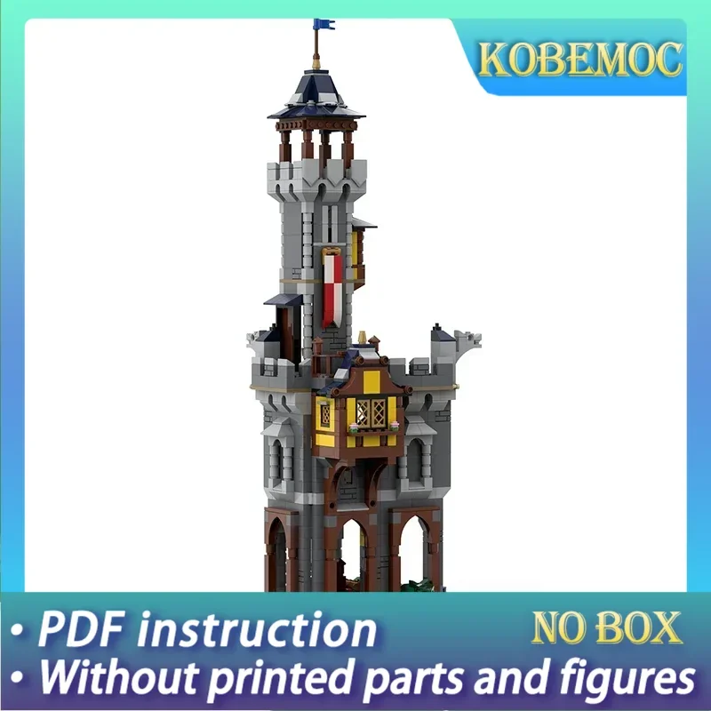 

Moc Building Bricks Castle Model Knight Commander's Tower Technology Modular Blocks Gifts Christmas Toys DIY Sets Assembly