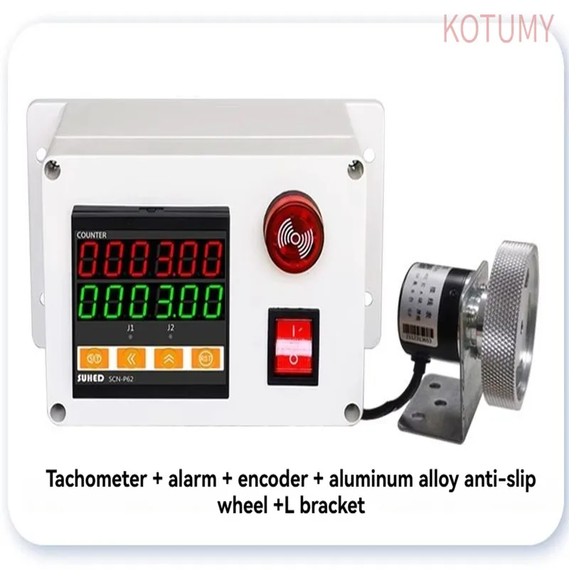 SCN-P62 Rolling Wheel Electronic Digital Meter Counter 12V/24V/220V Length Measurement Test Equipment Automatic Coder