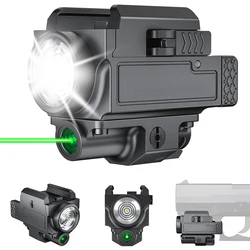 800 Lumens Pistol Light Green Laser Combo Weapon Light Gun Light Tactical Pistol Flashlight for Handgun with Picatinny GL Rail