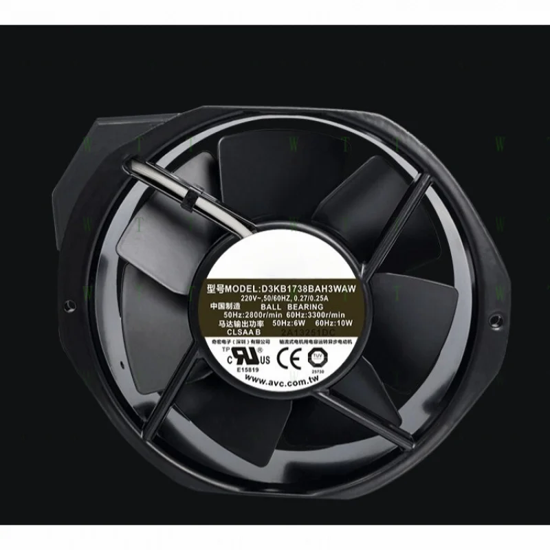 

H 1 pcs for AVC D3KB1738BAH3WAW 17238 220v 0.27/0.25A17CM Metal Cooling Fan