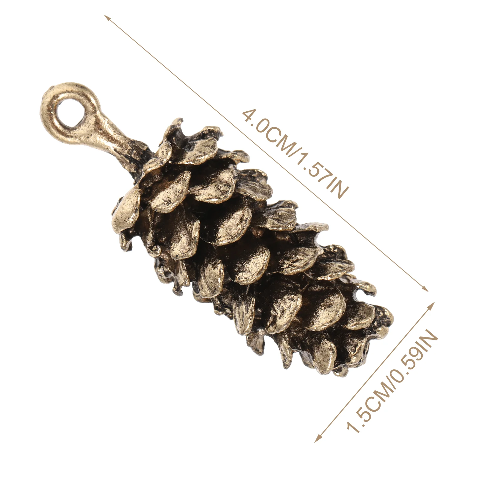 10 Pcs Pendant Pine Cone Modeling Jewelry Autumn Making Charms Trays for DIY Alloy Pendents Pinon Nuts