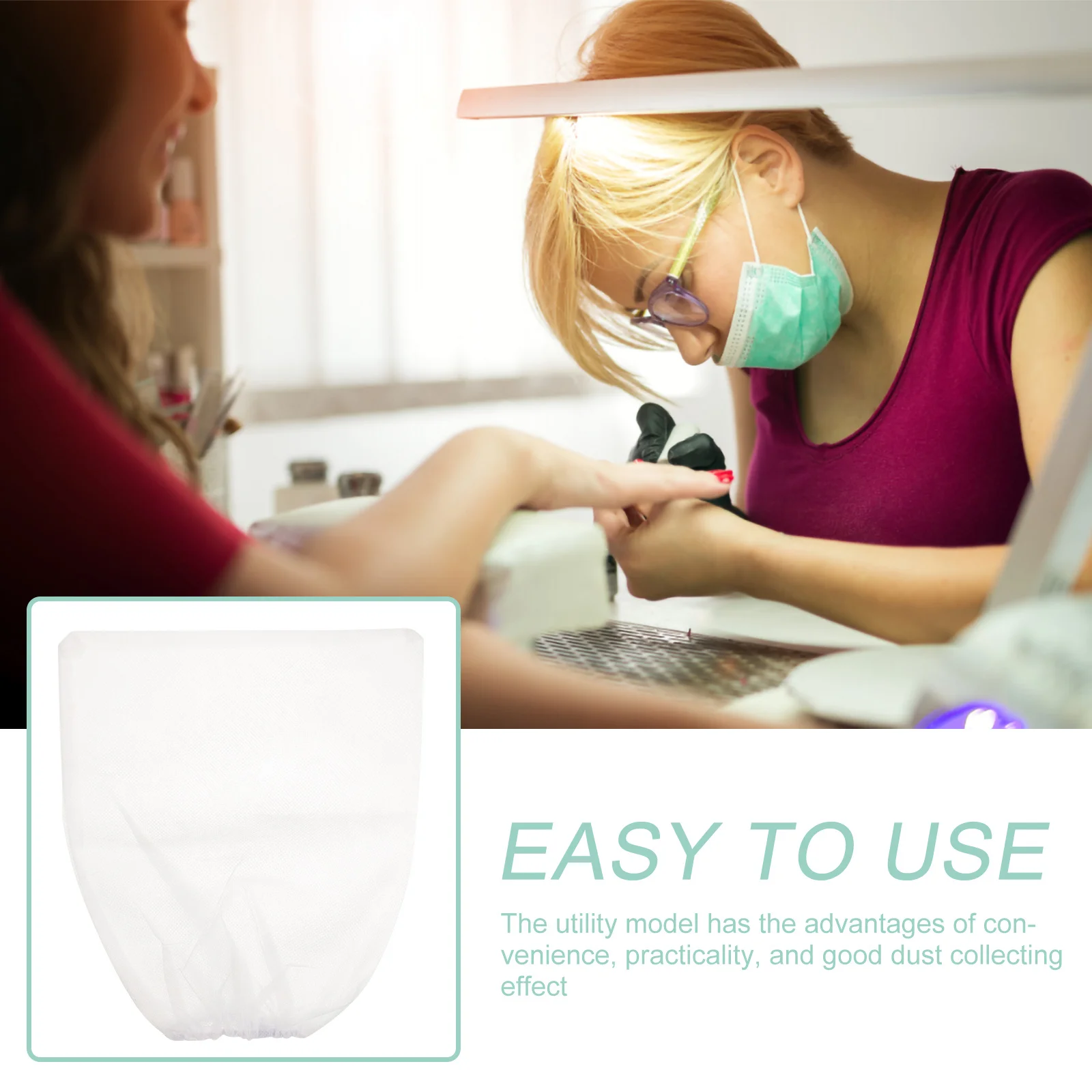 

5Pcs Nail Dust Collector Bag Set Non-Woven Dust Bags for Suction Collector Machines Improved Performance Easy to Replace