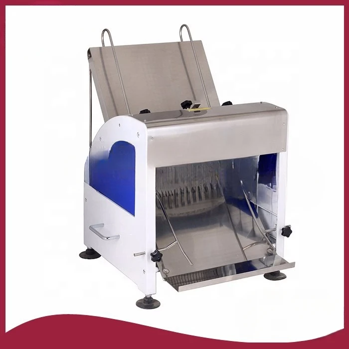 Commercial Adjustable Electric Automatic Loaf Bread Slicer Industrial Stainless steel bread