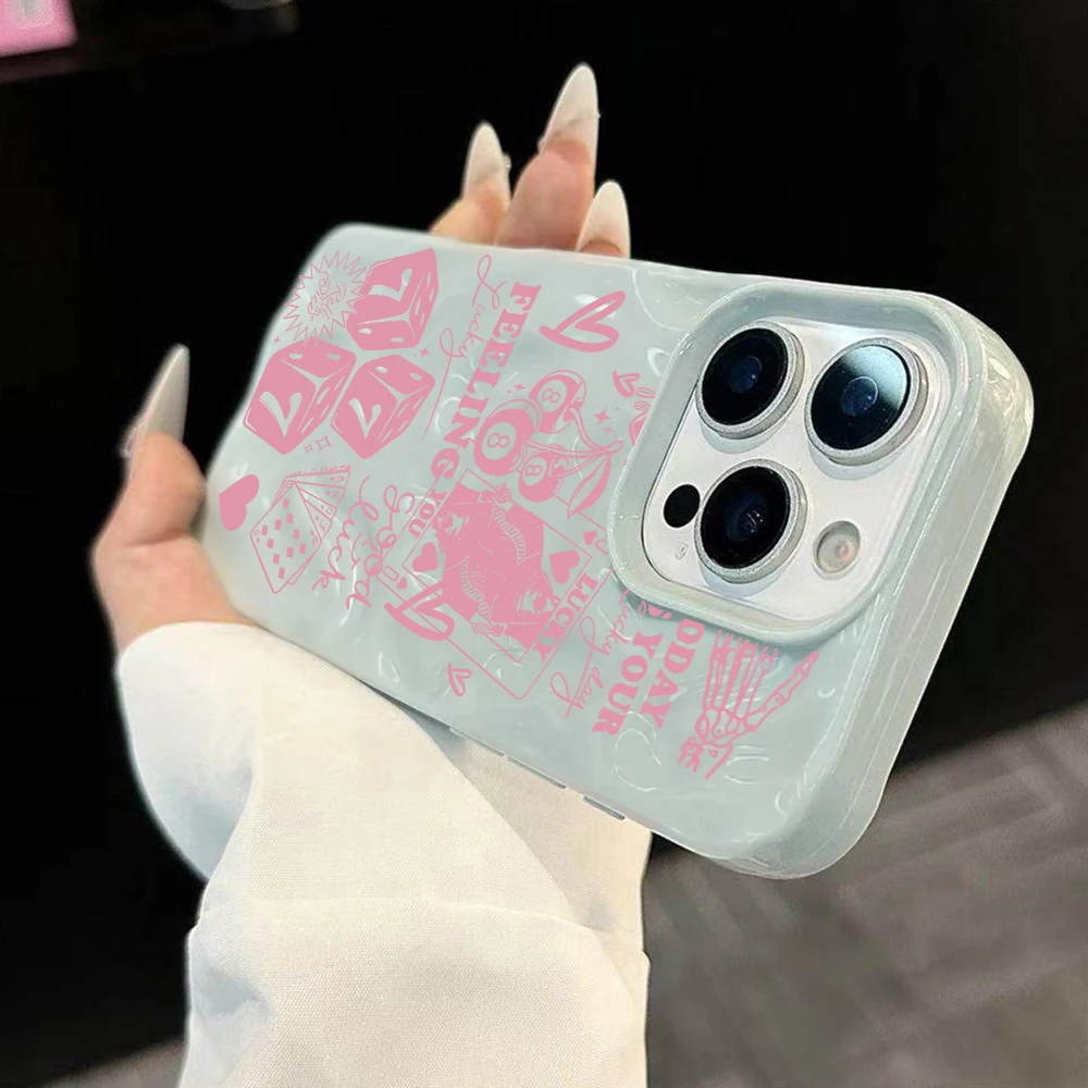 Good Luck Las Vegas Fashion Handyhülle für iPhone 17 16 15 14 13 12 11 Pro Max 14 Plus 17Air Falten-Wellen-Soft-Silikonhülle – Detail 1