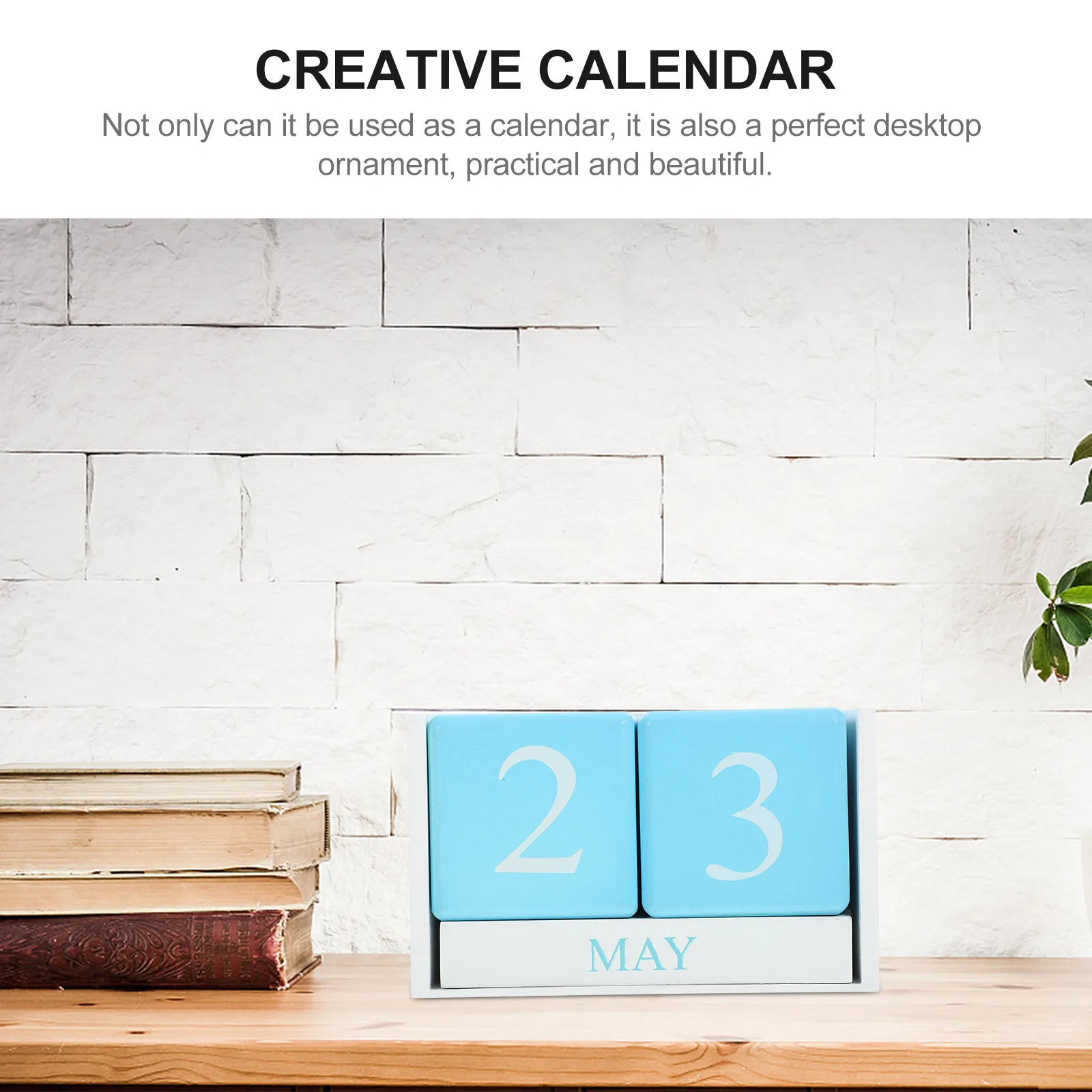 

Decorative Table Calendar Elegant Block Design Reusable Yearly Home Office Supply Perfect Gift Idea Calendar Blocks