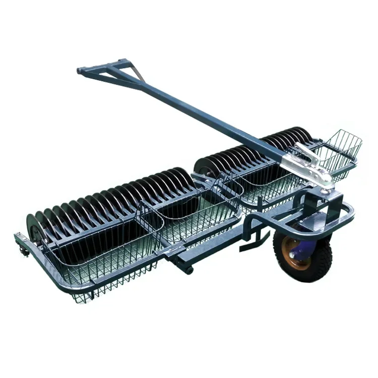 Two-way Ball Picker Golf Driving Range Ball Picker Equipment  for 4 Baskets 40-way Machine Push Automatic Ball Picker Equipment