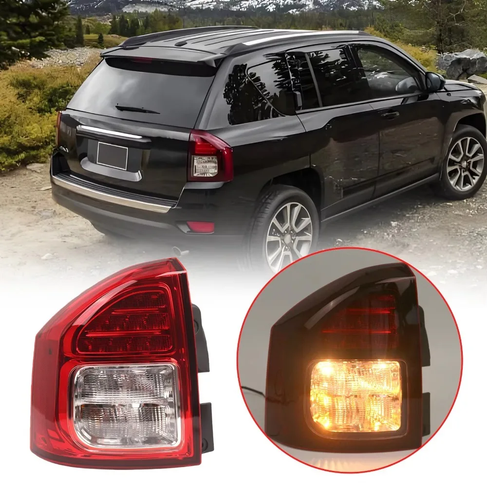 A Piece Left/Right Rear Tail Lights For Jeep Compass 2011-2013 5182543AC 5182542AC