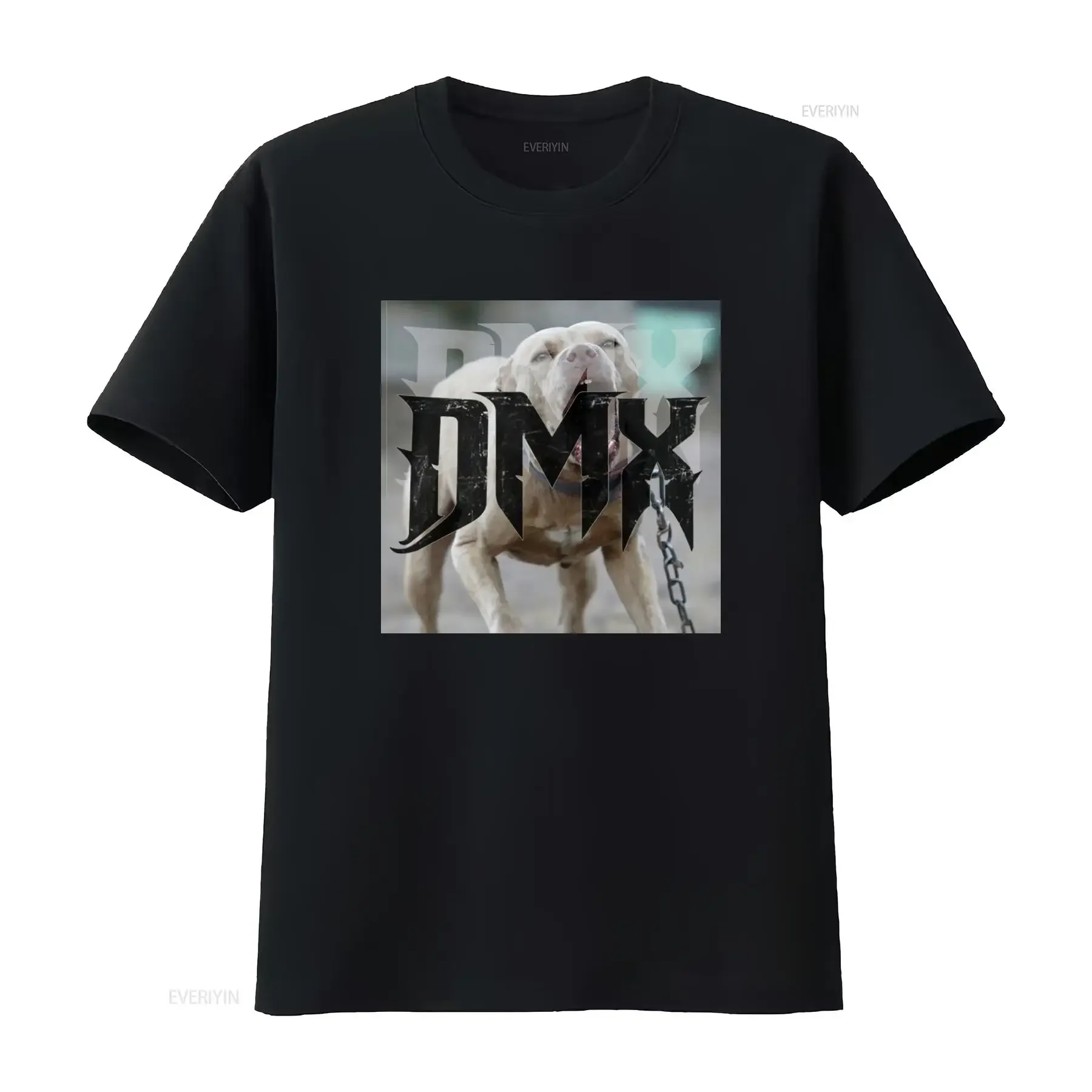DMX Logo Dog Print T shirt Ruff Ryders Style Bloodline Design Trendy for Fashion Lovers vintage Washed Top For Everyday Wear
