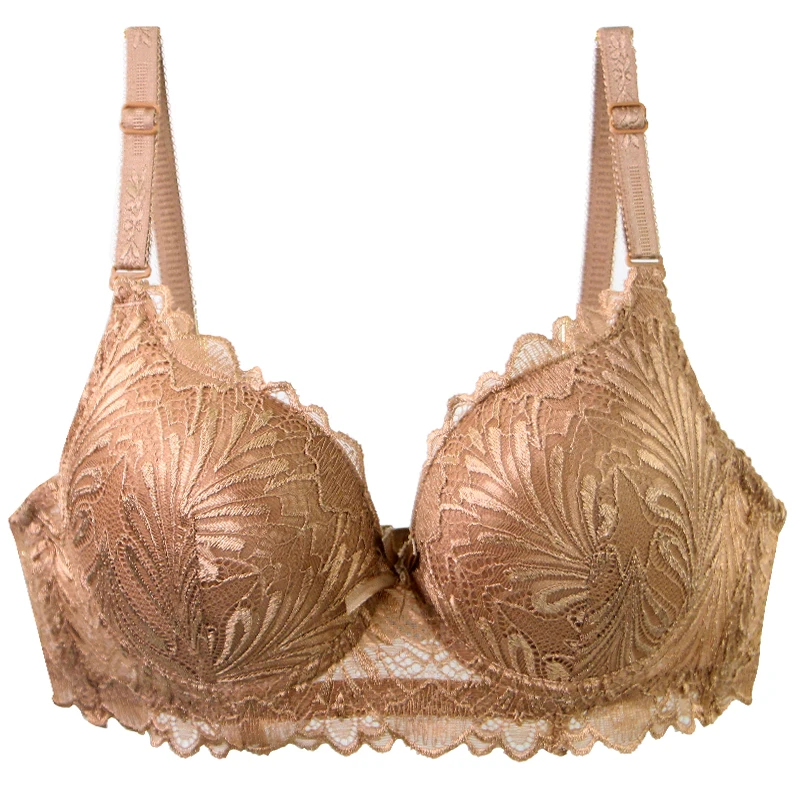 DaiNaFang Prodyšné podprsenky pro ženy s květinovou mašlí 34/75 36/80 38/85 40/90 42/95 BC Cup Spodní prádlo Lift Up - náhled 4