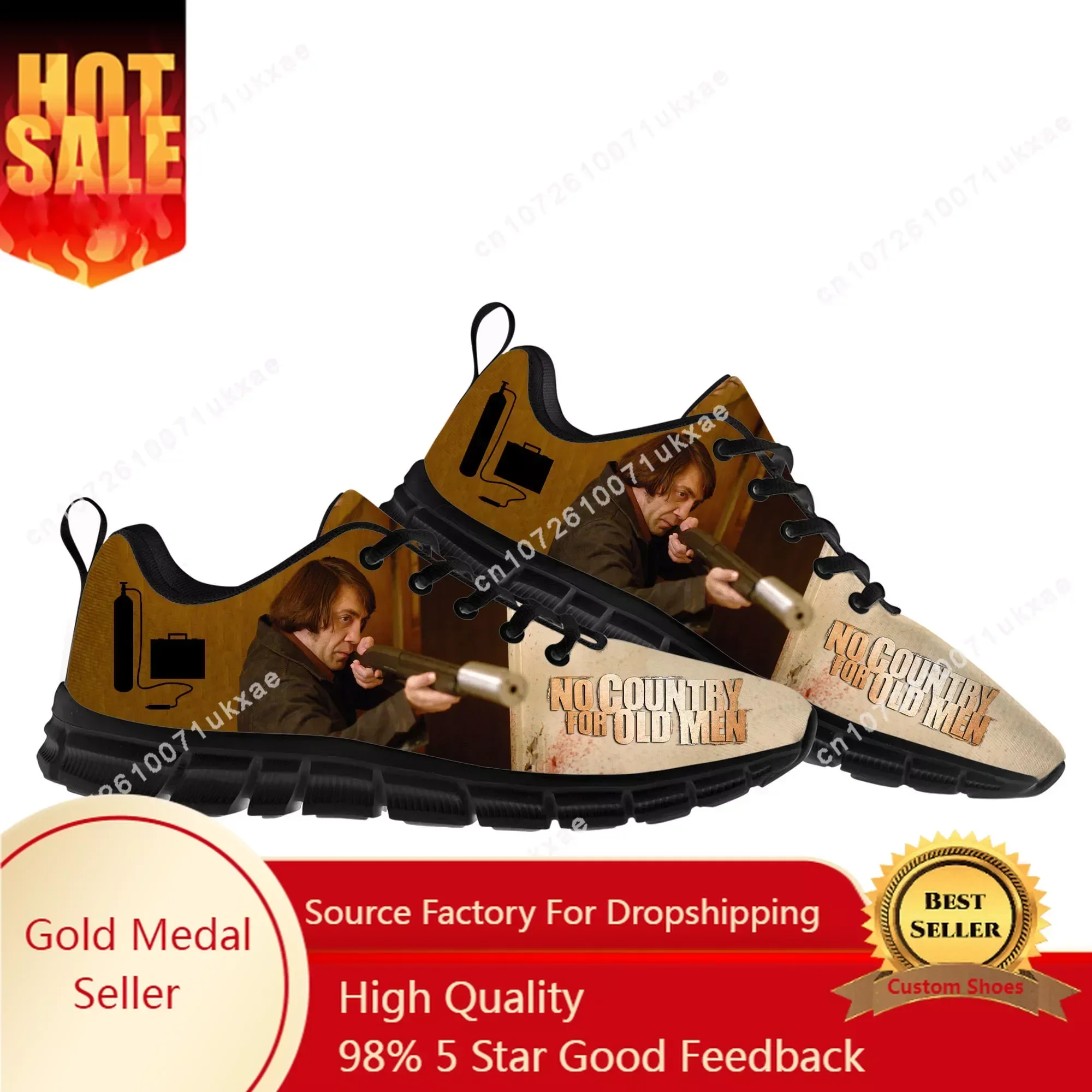 

No Country for Old Men Sports Shoes Mens Womens Sneakers Anton Chigurh Casual Sneaker Couple Custom Shoes