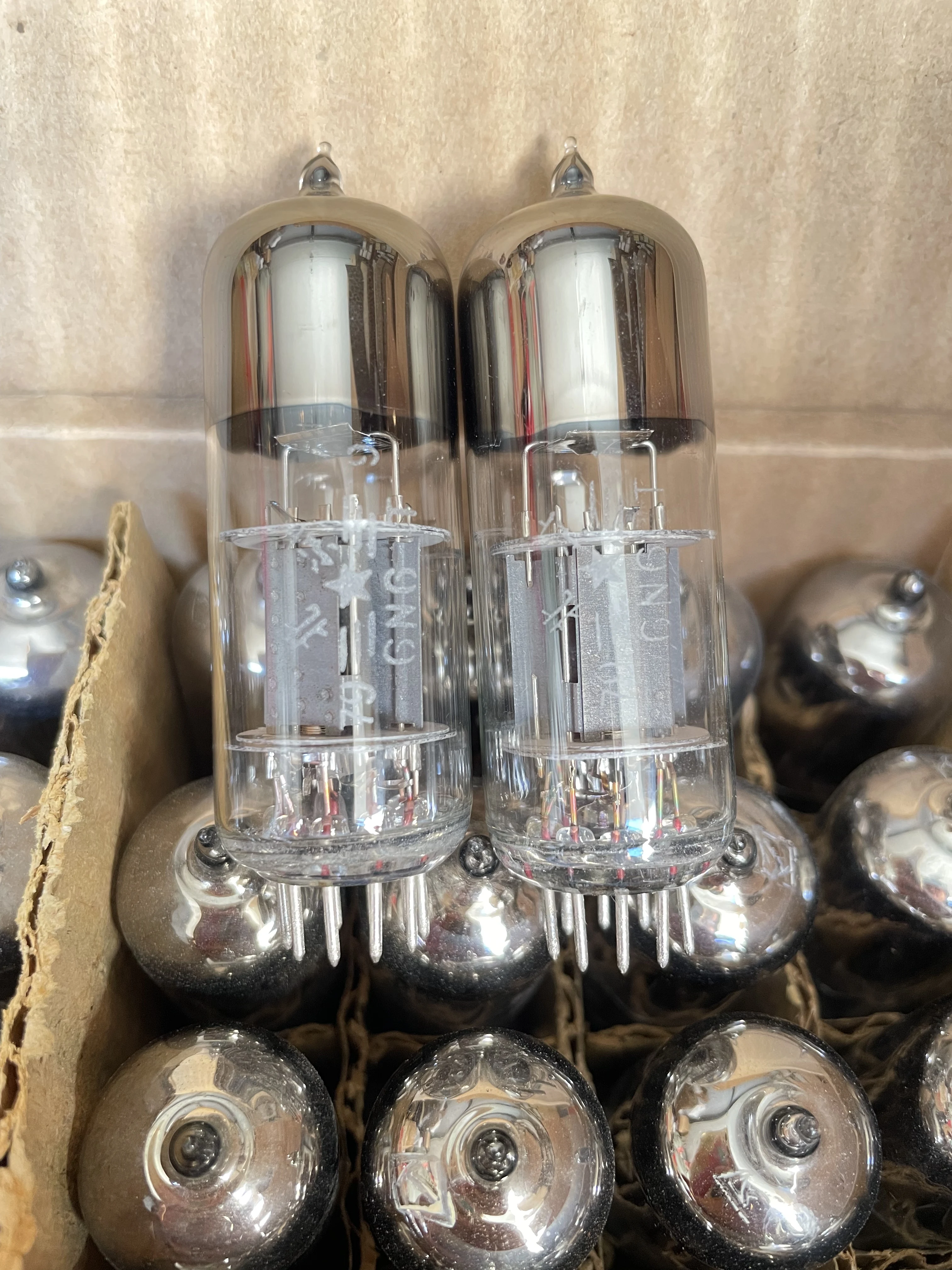 New for Beijing 6N6T directly replaces 6H6n 6N6 vacuum tubes. Original box, paired, single tube price.