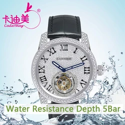 Cadermay D VVS1 Moissanite Stone Luxury 316L Stainless Steel Watch For Women Men High-quality Watches