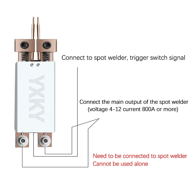 Integrated Type Spot Welding Pen Automatic Trigger Weld Machine Accessory for 18650 Battery Handheld Spot Welding Machine