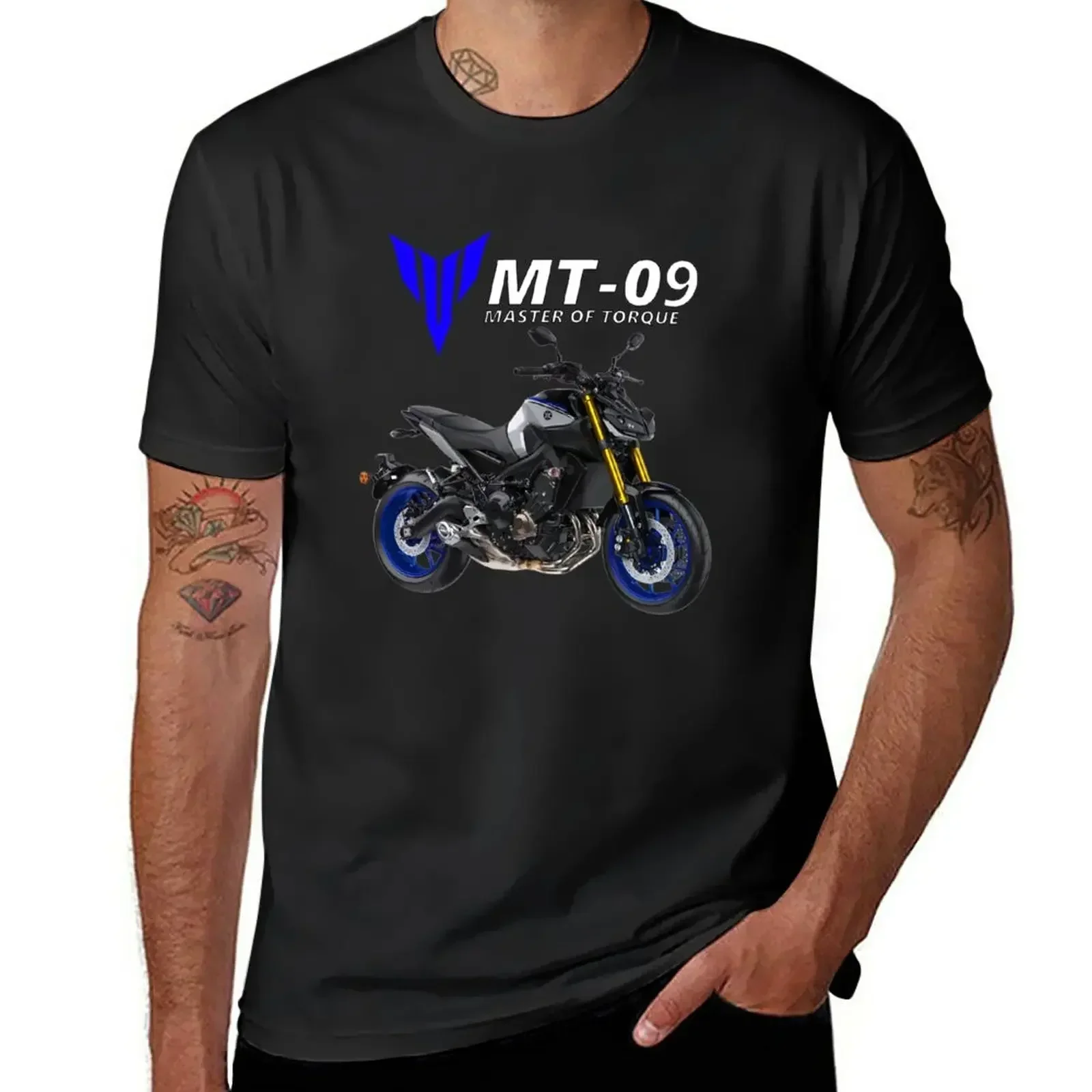 Short sleeve tee mens t shirt graphic MT-09 Motorcycle T-Shirt plain graphic men clothing harajuku 2024 funny SUMMER style tops