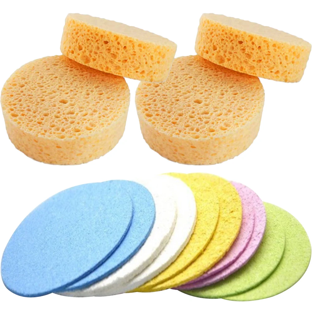 

25 Pcs Facial Cleansing Sponges for Washing Reusable Large Cellulose Round Exfoliating Makeup Blender Sponge Skin Care