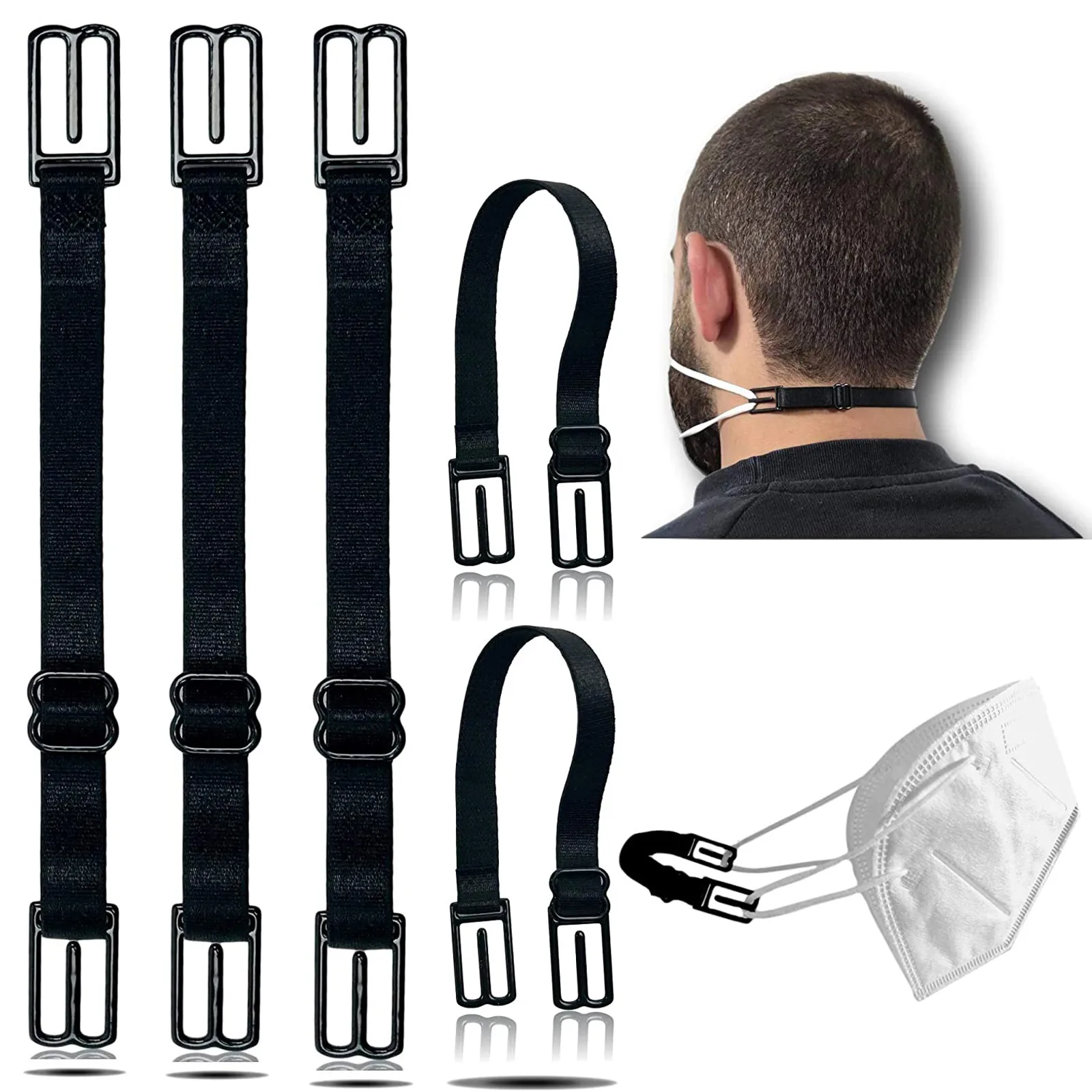 Face Mask Fixing Device Adjustable Mask Extender Strap Comfortable Mask Neck Lanyard Anti-Slip Face Mask Holder Strap 2026 T1