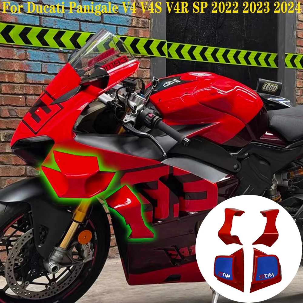 

For Ducati Panigale V4 V4S V4R SP 2022 2023 2024 Fixed Wing Kit Aerodynamic Deflector Moto GP Same Fixed Wing Spoiler