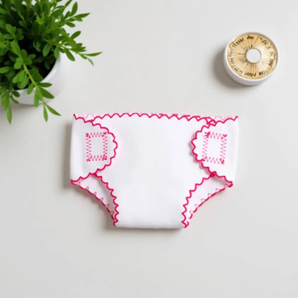 

4Pcs Baby Diapers Soft Fabric Reusable Clothes for 18 Inch Girl Mini Clothes Miniature Care Pretend Play Set Mini Clothing