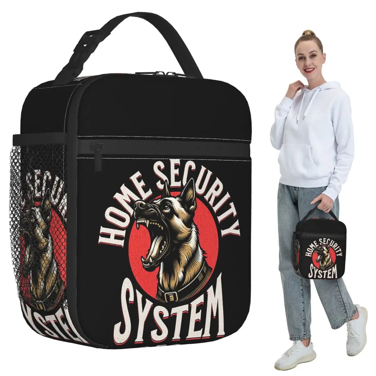 K9 Unit Malinois Belgian Shepherd Dog Insulated Lunch Bag for Women Office Cooler Thermal Food Box Tote Lunch Boxes Container