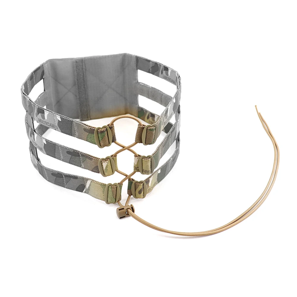 Outdoor Vest Chest AVS 3-Band Cummerband Connecting Buckle Butterfly Buckle Elastic Rope Spring Buckle