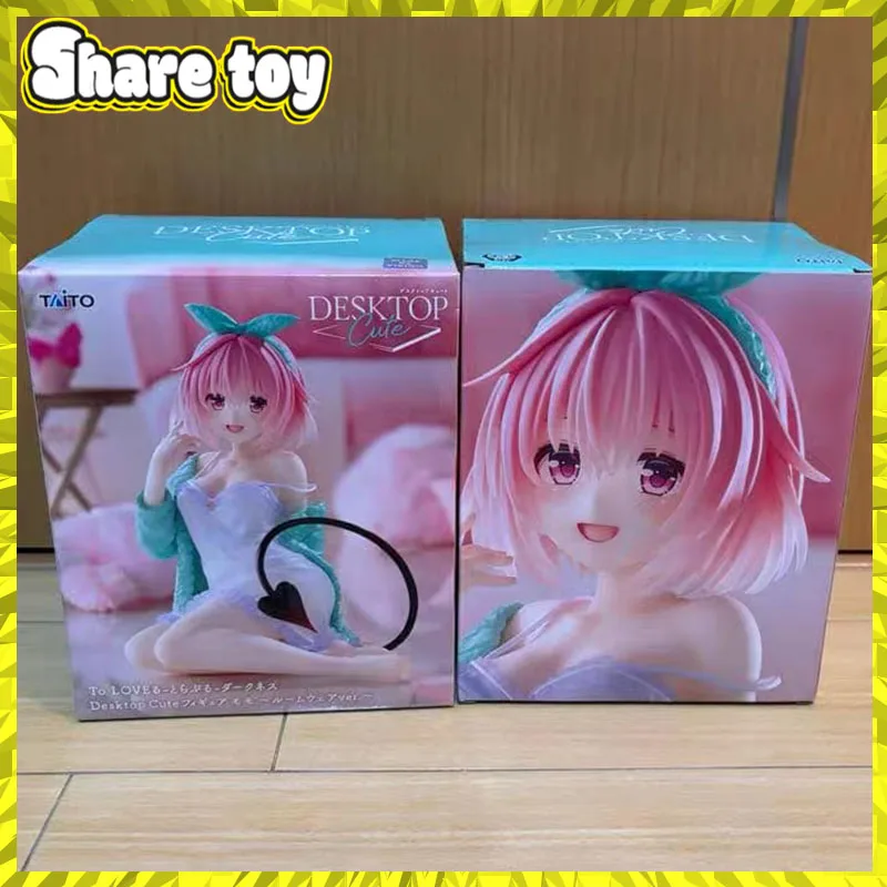 Original TAiTO To LOVEru Darkness Momo Belia Deviluke (Versión Ropa de Casa) Figura de Acción, Linda Figura de Anime de Escritorio de 13 cm, Modelo Coleccionable, Regalo