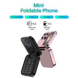 SERVO-Téléphone portable i17 Mini Flip, 2 cartes EpiCard avec emplacement SD, écran 2G, cadran rapide, torche compacte, pliable, nouvel arrivage, 1011.77