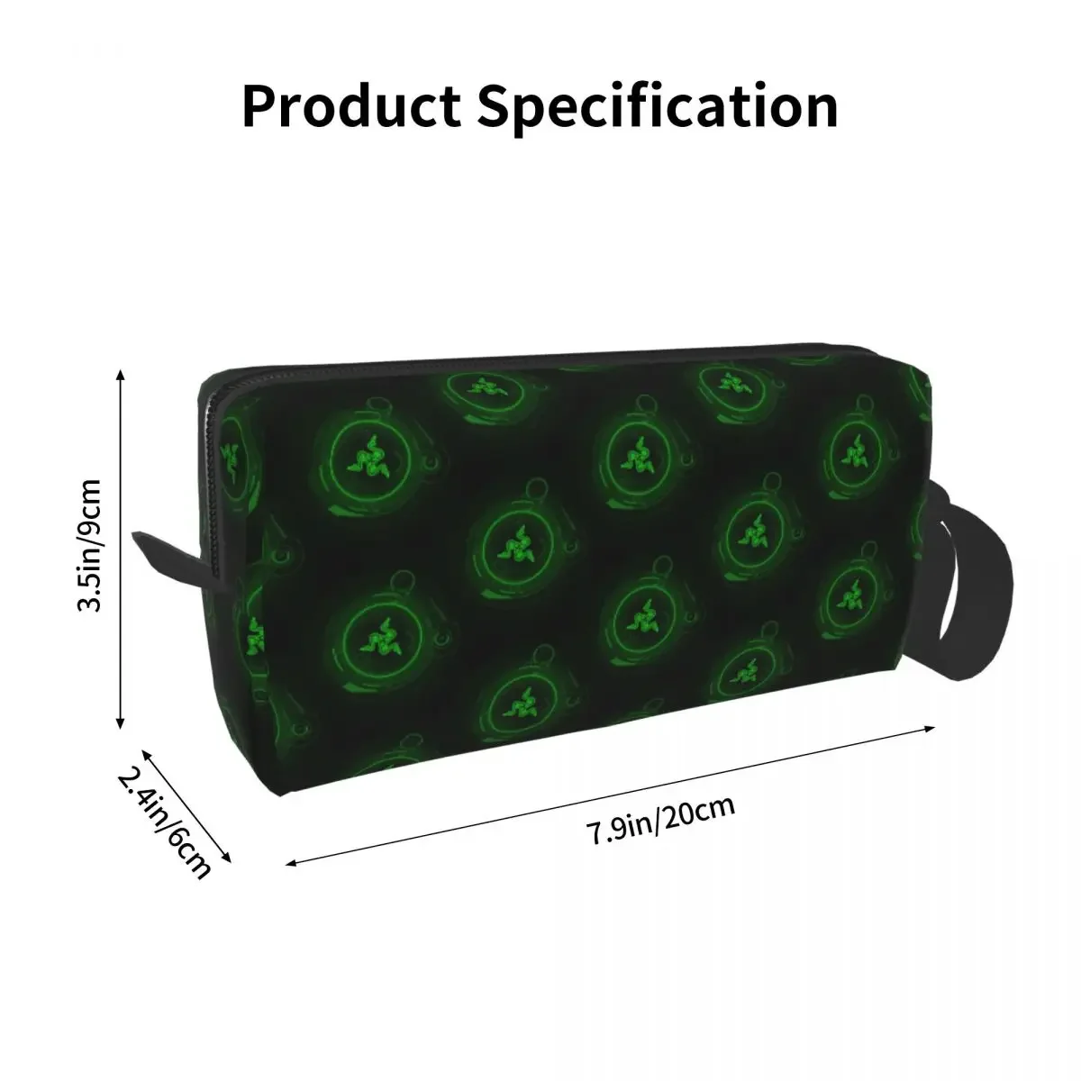 Razer Coasters Makeup Bag Cosmetic Organizer Storage Dopp Kit Toiletry Cosmetic Bag for Women Beauty Travel Pencil Case