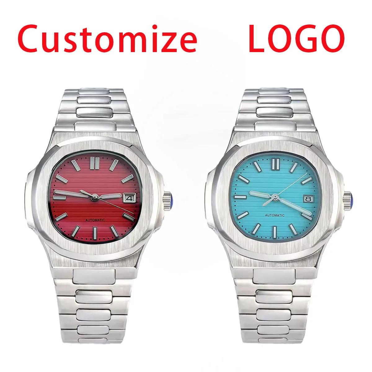 41mm Men's Watch NH series 35 Automatic Watch Mechanical Sapphire Glass Stainless Steel Waterproof Watch Customizable Logo