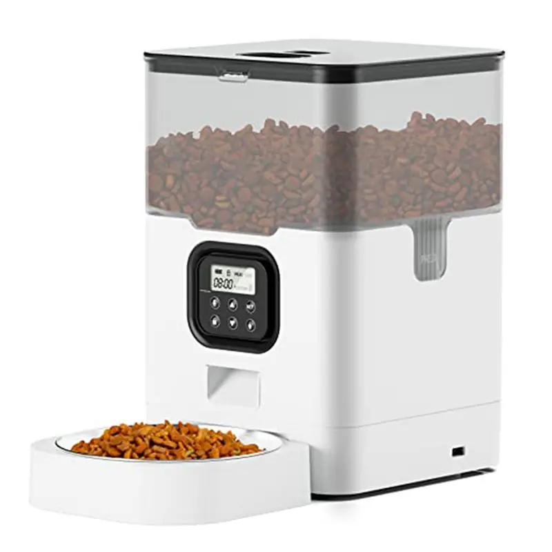 

ABMS-Pet Автоматическая кормушка с интеллектуальным таймером и количественное кормление Кормушка для домашних животных с вилкой европейского стандарта