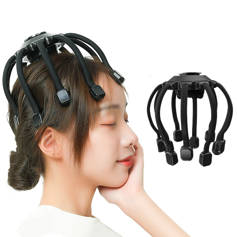 

Intelligent Octopus Shaped Electric Head Massager Relieves Head Fatigue Multi-dimensional Vibrating Scalp Relaxation Massager