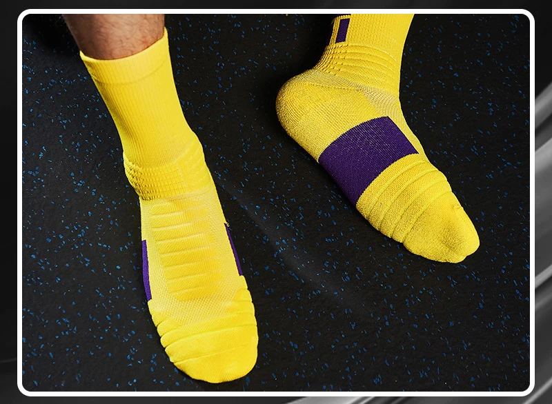 كرة السلة الرجال سميكة المهنية النخبة الجوارب الأوسط أنبوب عالية أنبوب عملي عرق ماصة عدم الانزلاق تيري الرياضة #4