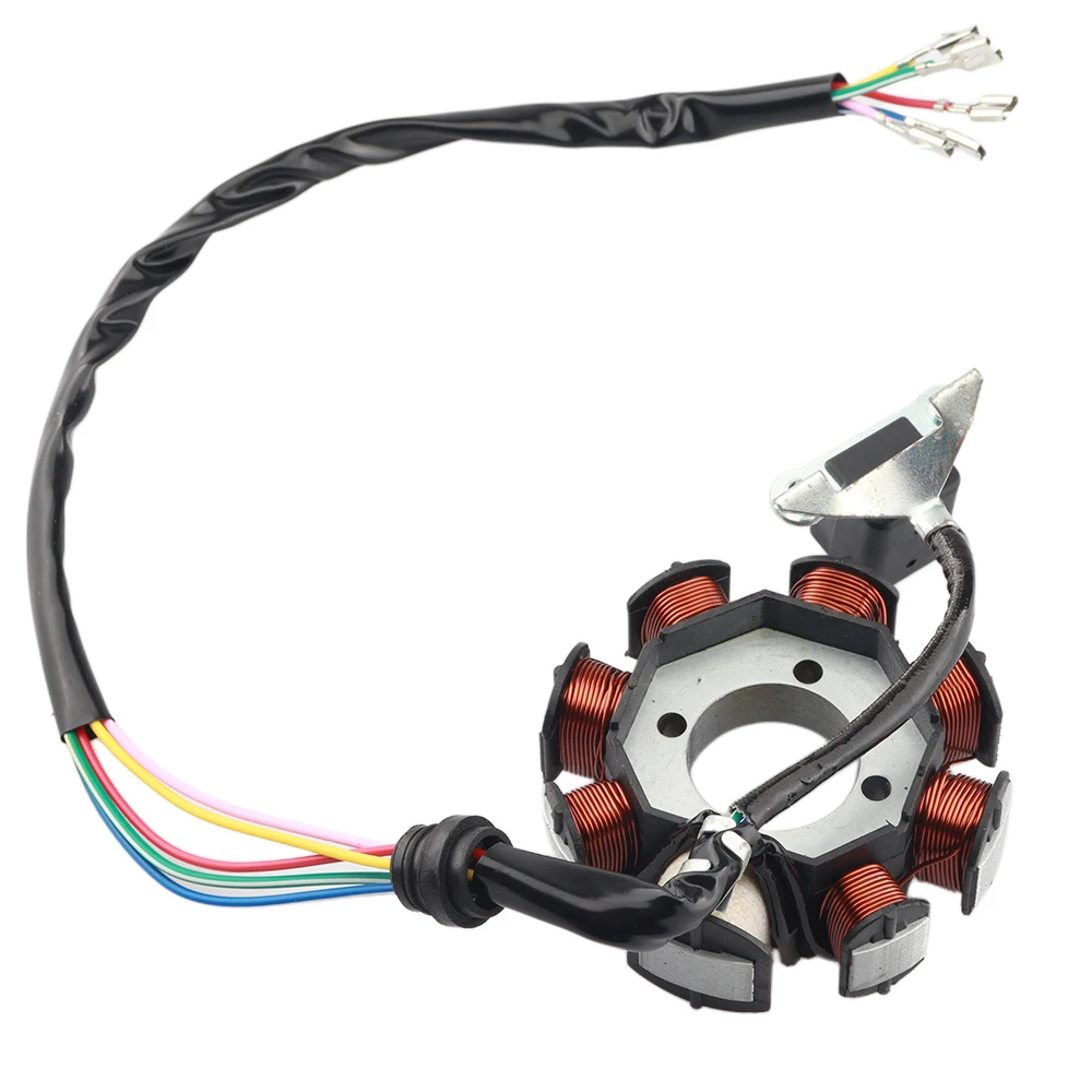 CG125 150cc 250cc 8‑Pole Magneto Stator Coil Motorcycle ATV Generator Ignition Replacement