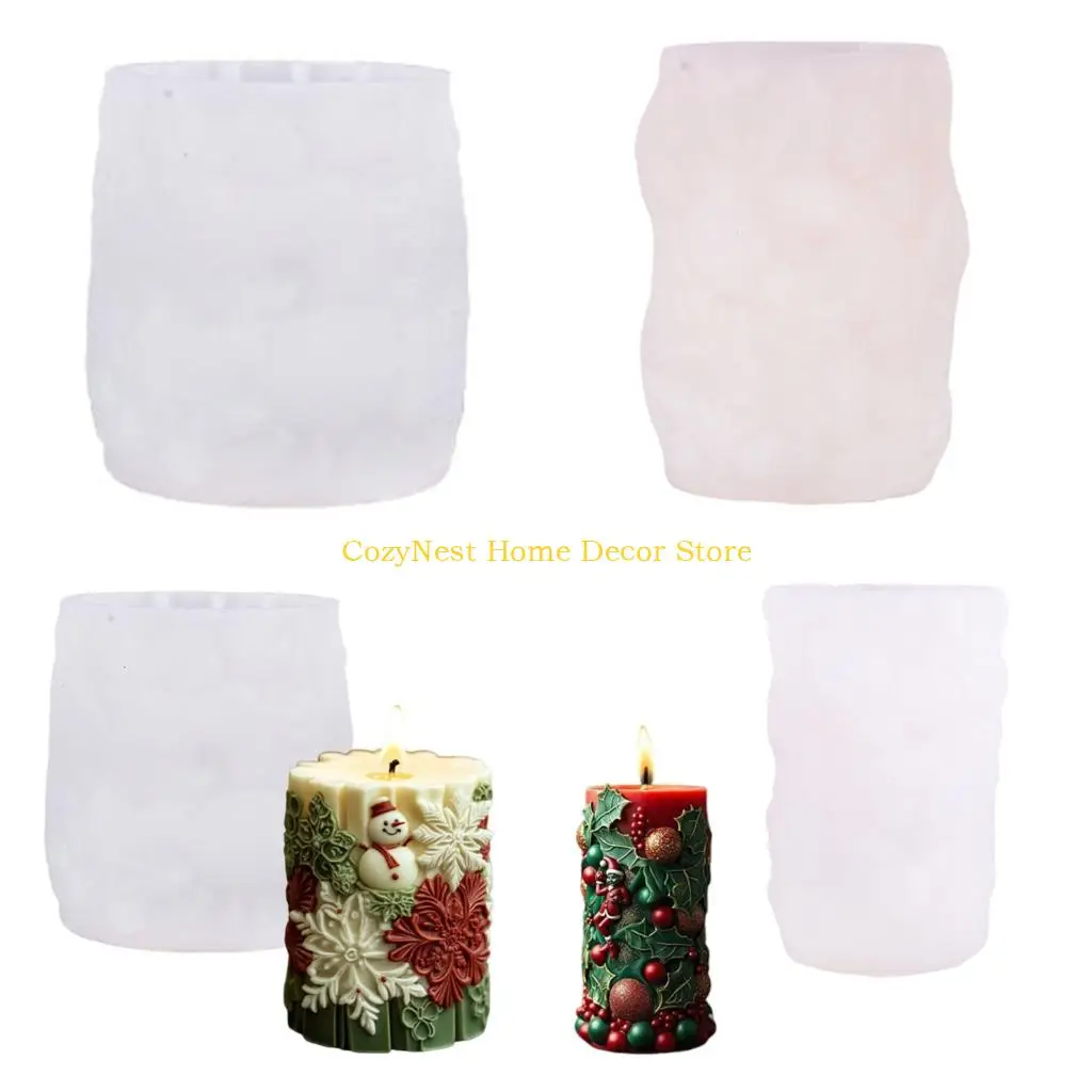 92MF Christmas Silicone Mold For Making Soap Chocolate Baking Tool