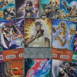 48pcs/set Yugioh Ishizu Ishtar Gravekeeper Necrovalley Series Orica Isis Exchange of the Spirit DM Anime Style Paper Cards