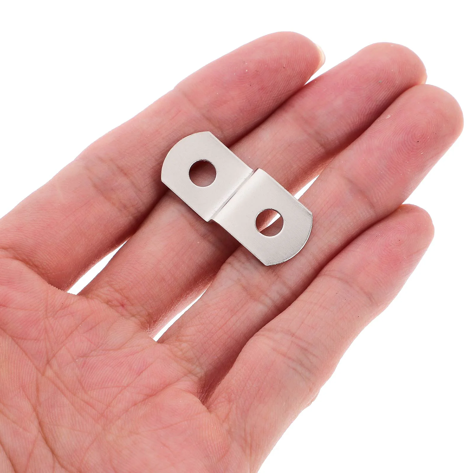 120-teilige Eckcode-Schreibtischbefestigung, Tischverbinder, Fotorahmen, Rückseite, Desktop, Z-Form, Edelstahl-Clips, Mann