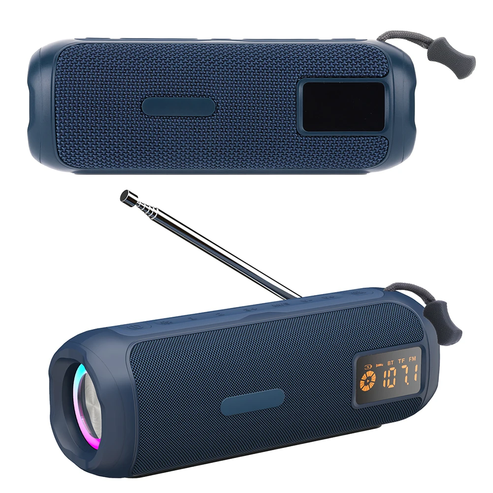 

10W Bluetooth-Compatible Speaker with Card Insert AM FM Radio Portable Outdoor Speaker for Home/Shower/Outdoor/Beach/Travel