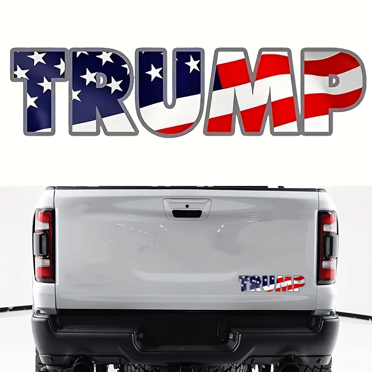 

TRUMP America Waterproof Vinyl Car Decals Truck Stickers for Auto Window Bumper Decal Interesting Car Styling Decoration