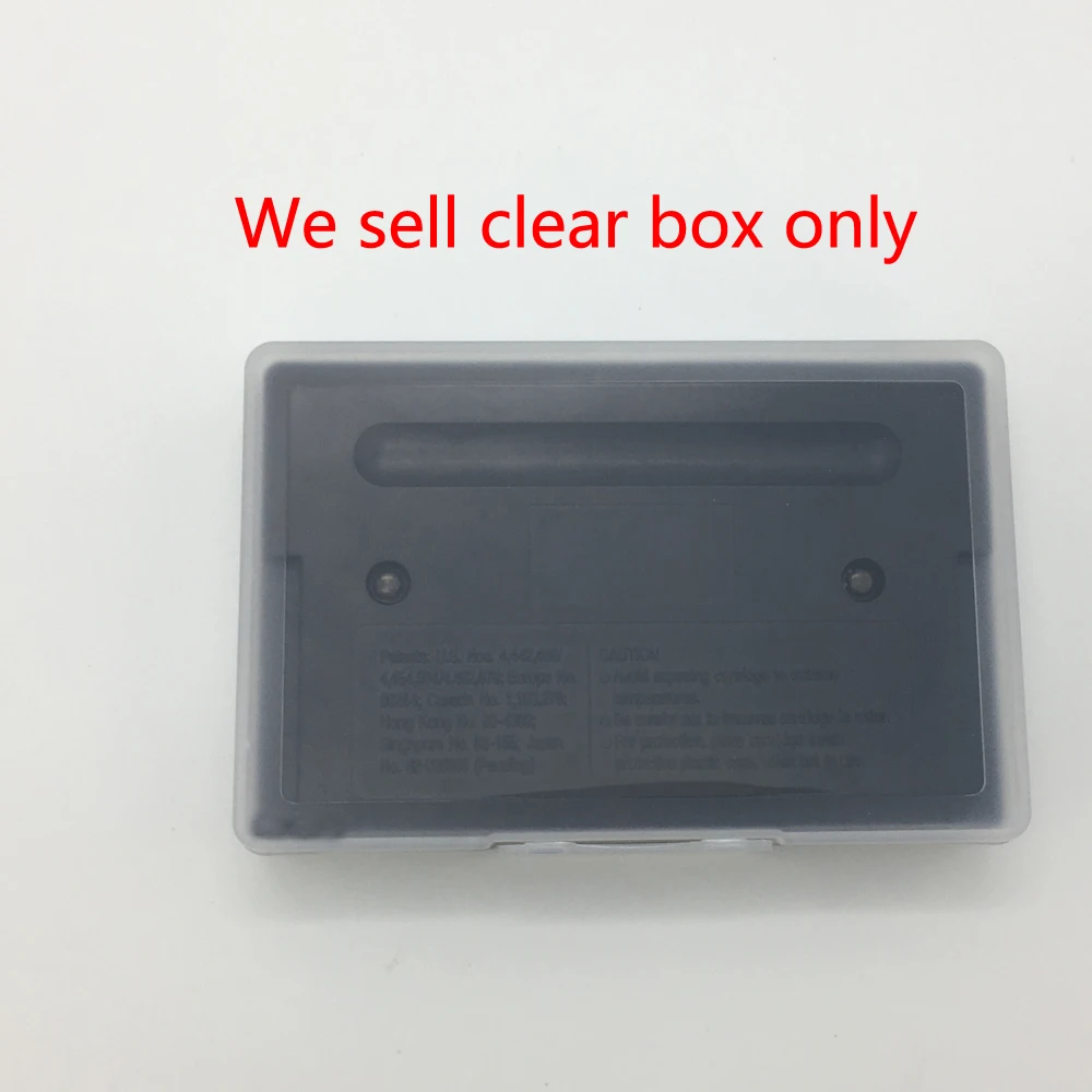 10pcs   For Sega MD game card  US version storage box  for GENESIS MASTER   SYSTEM protection box collection Display  box