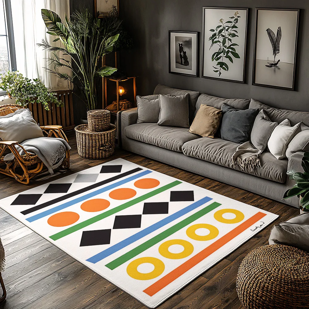 Modern Abstract Doormat Indoor Outdoor Entrance Rug Washable Floor Mat Home Decor Living Room Kitchen Decor Non Slip Area Rug Gi