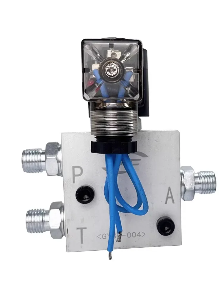 Excavator modification rotary handle electric control excavator pilot solenoid valve 12 24V three hole three way