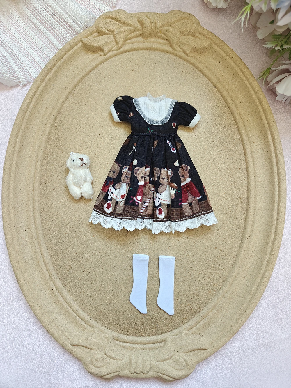 新しいブライス人形服カジュアルドレスかわいい手作りブライス服 OB22 OB24 AZONE ブライス人形アクセサリードレスブライス服